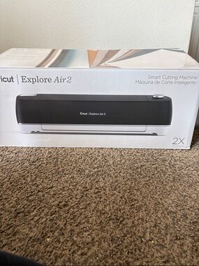 Cricut Explore Air 2 Cutting Machine - Black and White